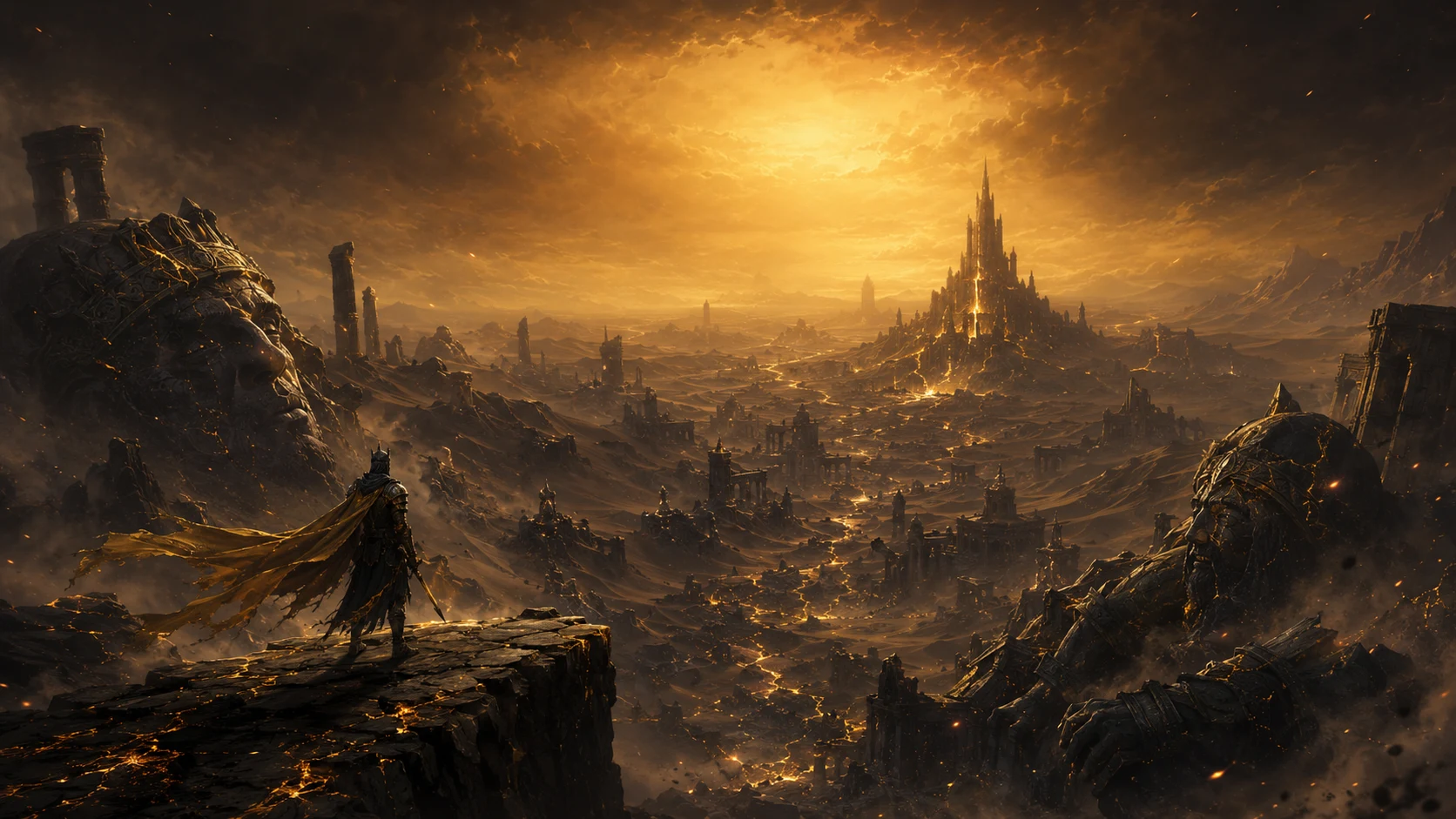 A World Cast in Obsidian and Gold